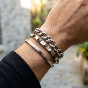 Pyramid Stud Cuff view 1